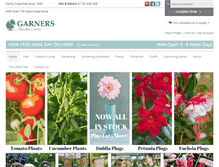 Tablet Screenshot of garnersgardencentre.co.uk